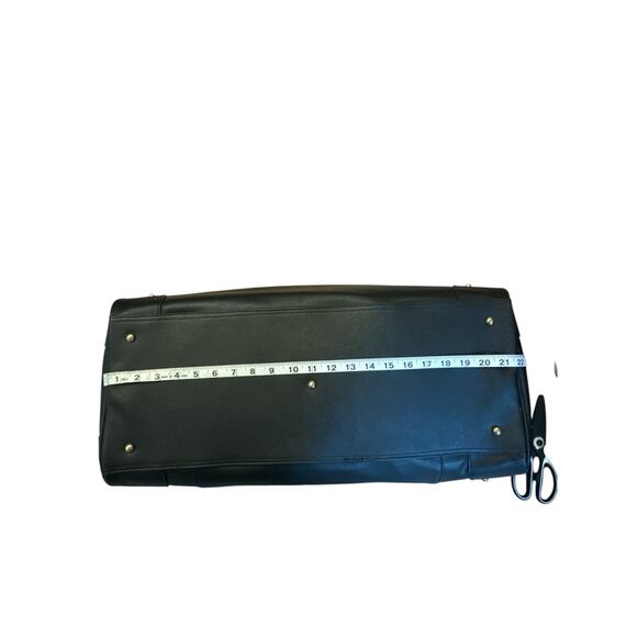 Bebe Black Weekender Duffle | “Demo” w/ Handles & Carry Strap | Chic Travel Bag - Picture 7 of 10